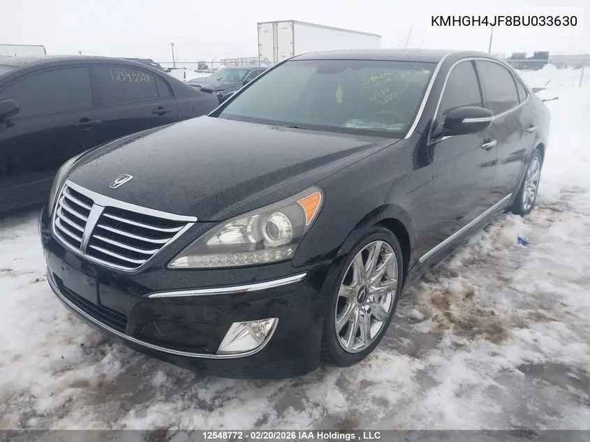 2011 Hyundai Equus Signature/Ultimate VIN: KMHGH4JF8BU033630 Lot: 12548772