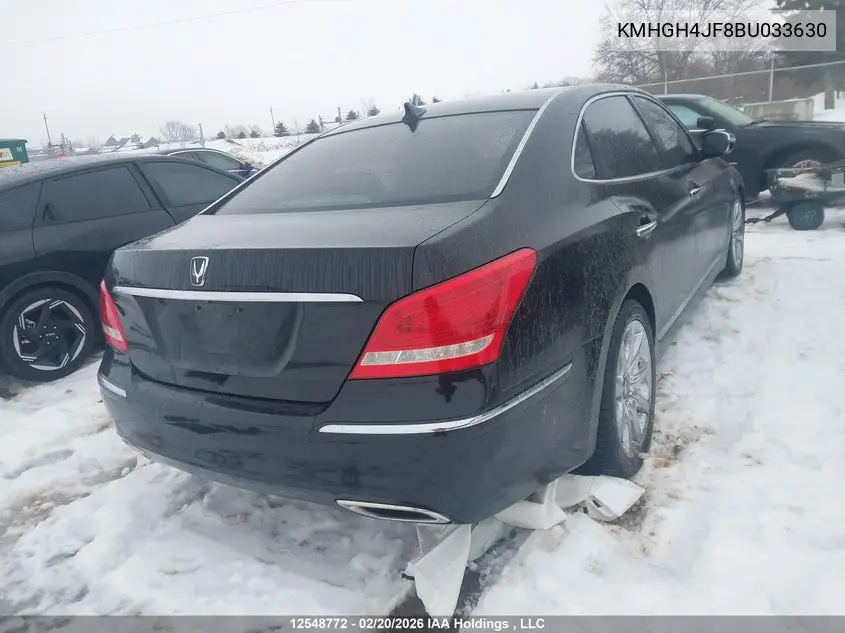 2011 Hyundai Equus Signature/Ultimate VIN: KMHGH4JF8BU033630 Lot: 12548772