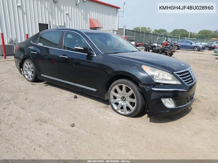 2011 Hyundai Equus Signature VIN: KMHGH4JF4BU028960 Lot: 45147810