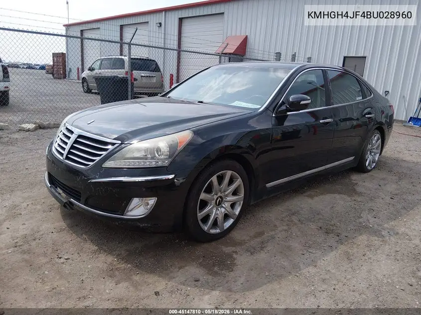 2011 Hyundai Equus Signature VIN: KMHGH4JF4BU028960 Lot: 45147810