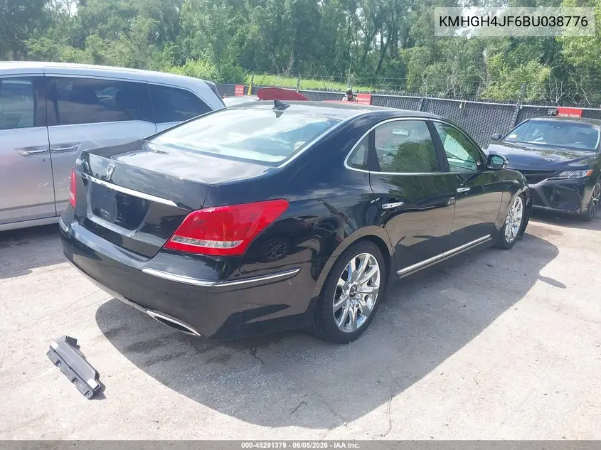 2011 Hyundai Equus Ultimate VIN: KMHGH4JF6BU038776 Lot: 45291379