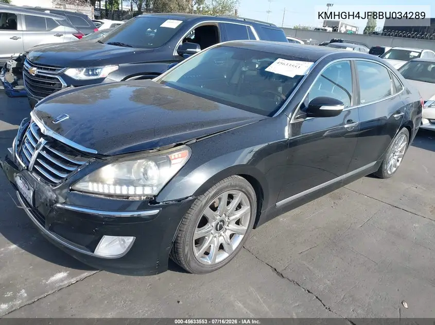 2011 Hyundai Equus Ultimate VIN: KMHGH4JF8BU034289 Lot: 45633553