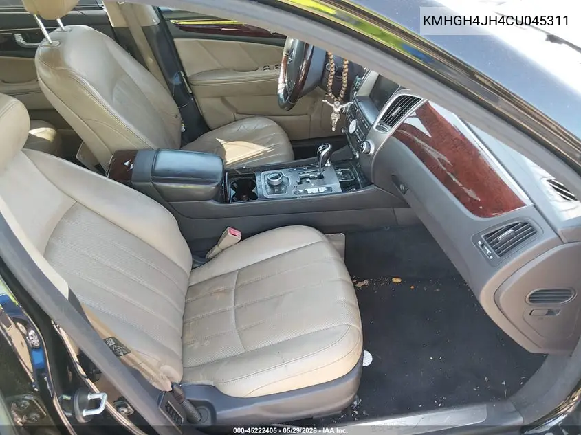 2012 Hyundai Equus Ultimate VIN: KMHGH4JH4CU045311 Lot: 45222405