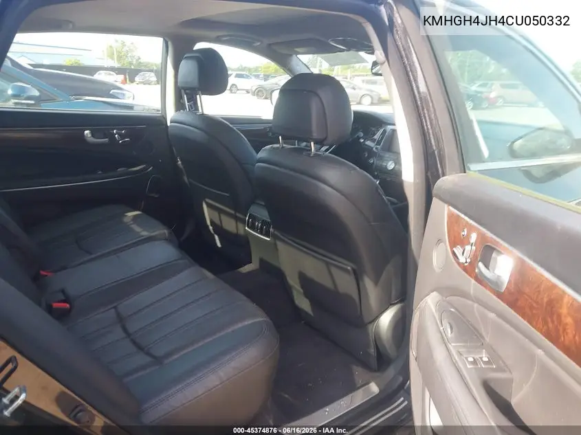 2012 Hyundai Equus Signature VIN: KMHGH4JH4CU050332 Lot: 45374876