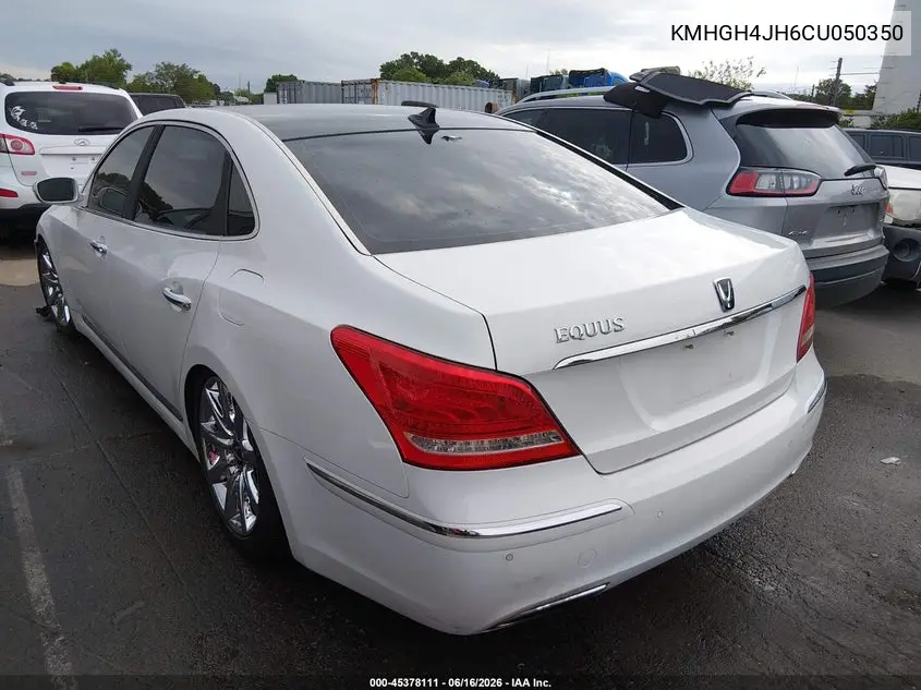 2012 Hyundai Equus Signature VIN: KMHGH4JH6CU050350 Lot: 45378111