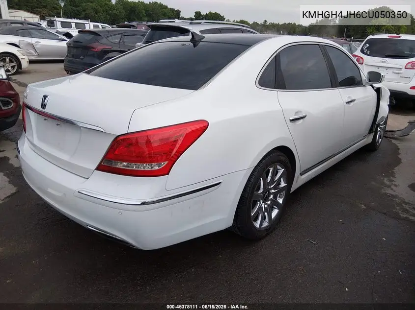 2012 Hyundai Equus Signature VIN: KMHGH4JH6CU050350 Lot: 45378111