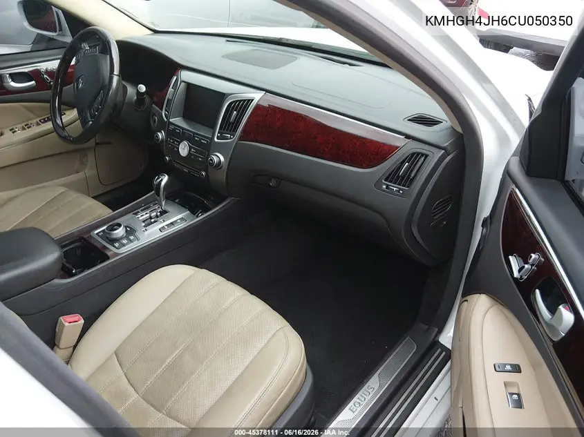 2012 Hyundai Equus Signature VIN: KMHGH4JH6CU050350 Lot: 45378111