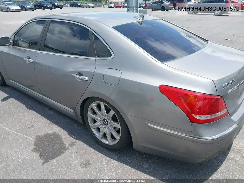 2012 Hyundai Equus Signature VIN: KMHGH4JH3CU051570 Lot: 45453001