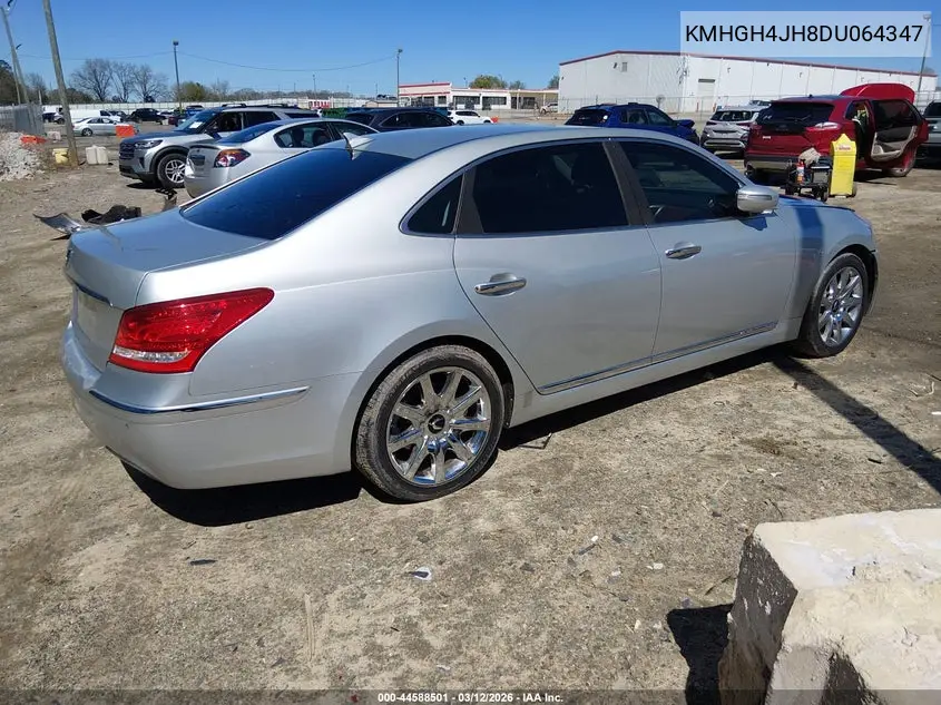 2013 Hyundai Equus Signature VIN: KMHGH4JH8DU064347 Lot: 44588501