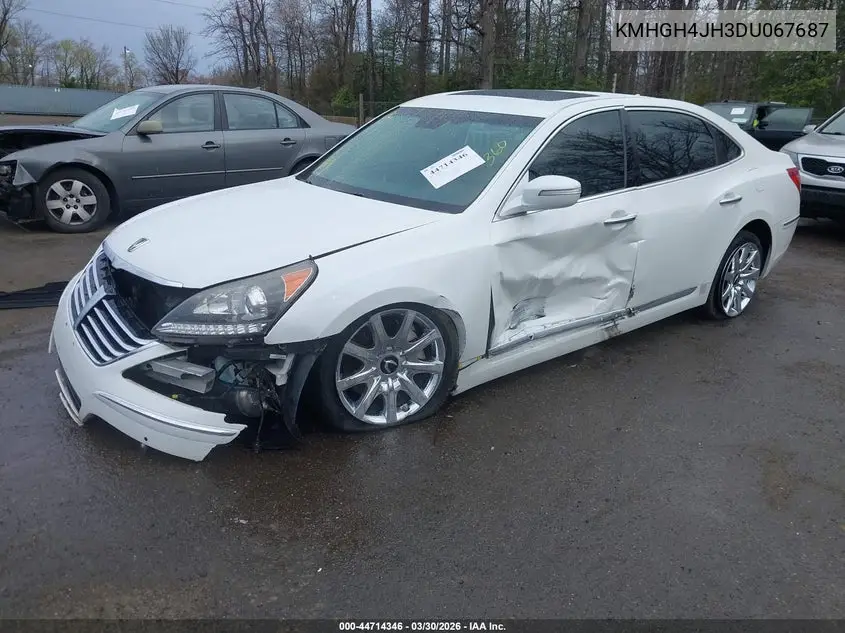 2013 Hyundai Equus Signature VIN: KMHGH4JH3DU067687 Lot: 44714346