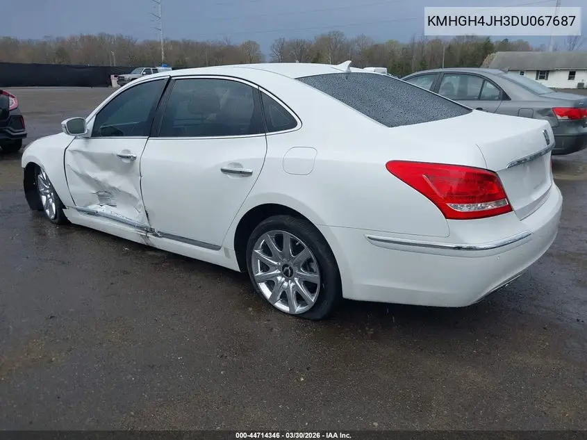 2013 Hyundai Equus Signature VIN: KMHGH4JH3DU067687 Lot: 44714346