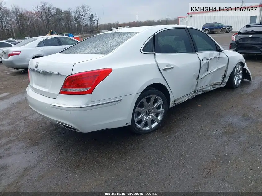 2013 Hyundai Equus Signature VIN: KMHGH4JH3DU067687 Lot: 44714346