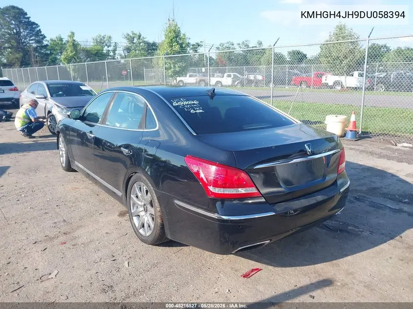 2013 Hyundai Equus Signature VIN: KMHGH4JH9DU058394 Lot: 45216527