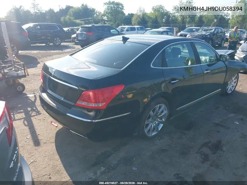 2013 Hyundai Equus Signature VIN: KMHGH4JH9DU058394 Lot: 45216527