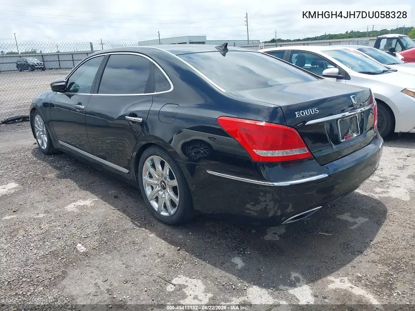 2013 Hyundai Equus Signature VIN: KMHGH4JH7DU058328 Lot: 45413132