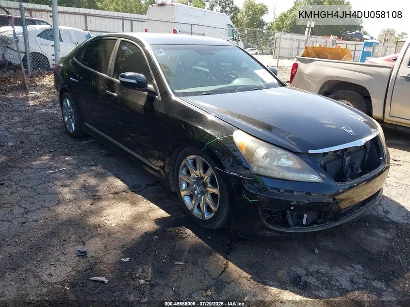 2013 Hyundai Equus Signature VIN: KMHGH4JH4DU058108 Lot: 45668006