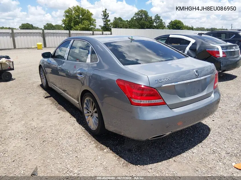 2014 Hyundai Equus Signature VIN: KMHGH4JH8EU086950 Lot: 45356485