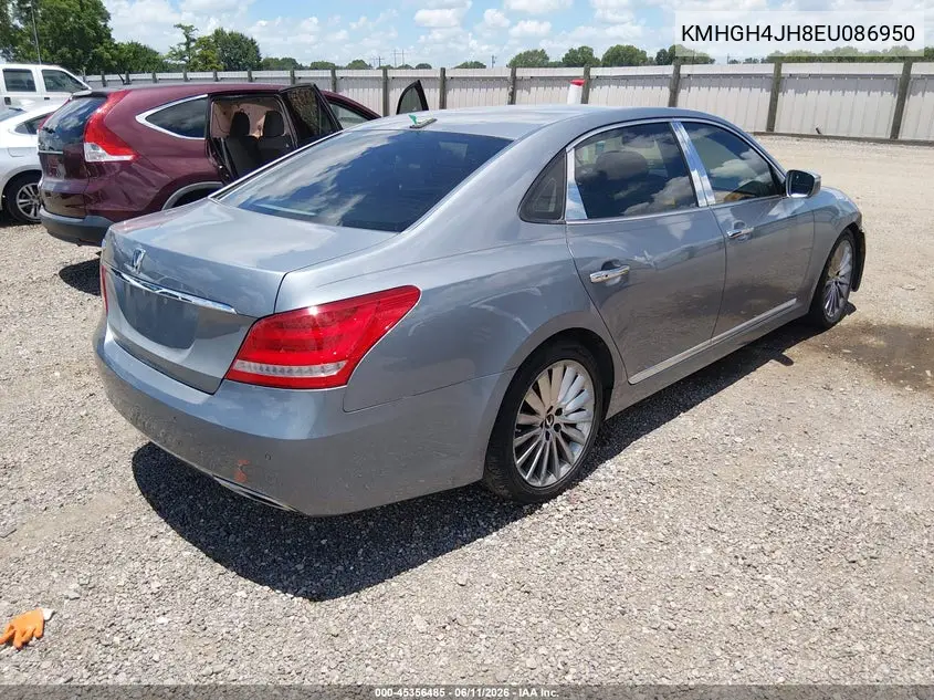 2014 Hyundai Equus Signature VIN: KMHGH4JH8EU086950 Lot: 45356485