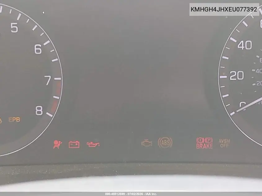 2014 Hyundai Equus Signature VIN: KMHGH4JHXEU077392 Lot: 45512599