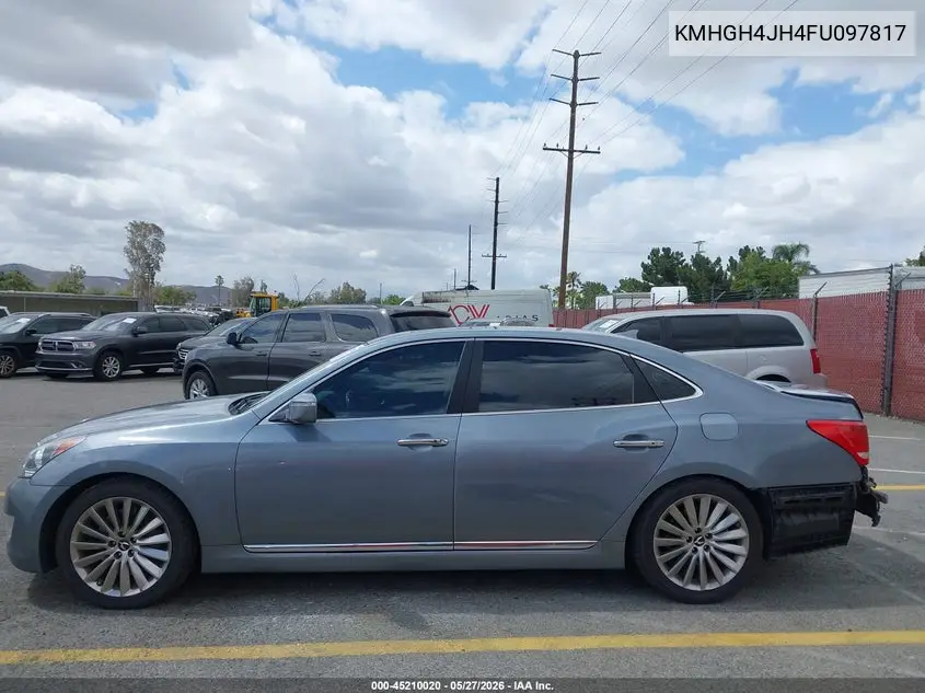 2015 Hyundai Equus Ultimate VIN: KMHGH4JH4FU097817 Lot: 45210020