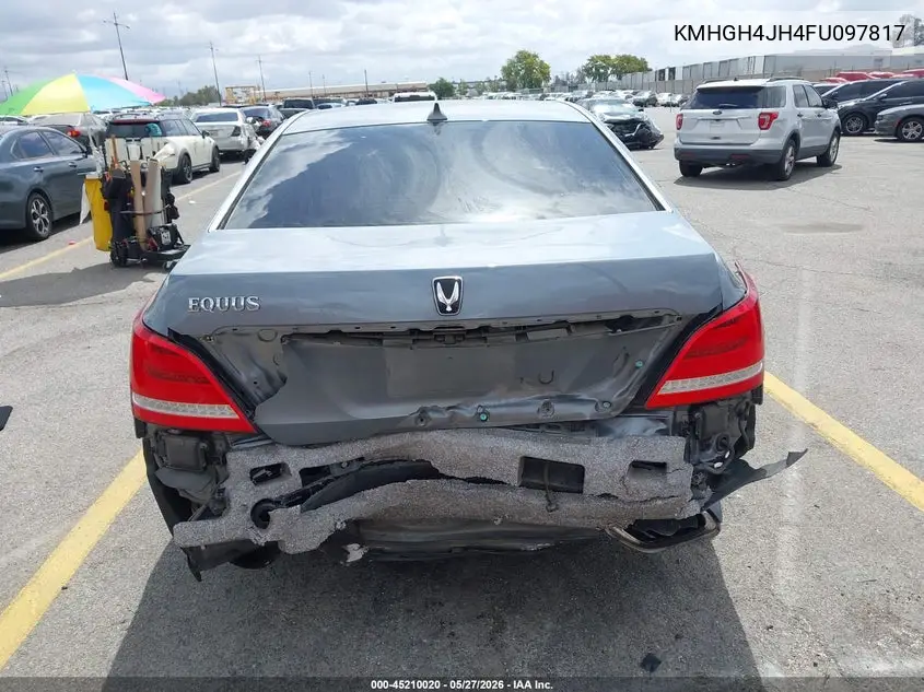 2015 Hyundai Equus Ultimate VIN: KMHGH4JH4FU097817 Lot: 45210020