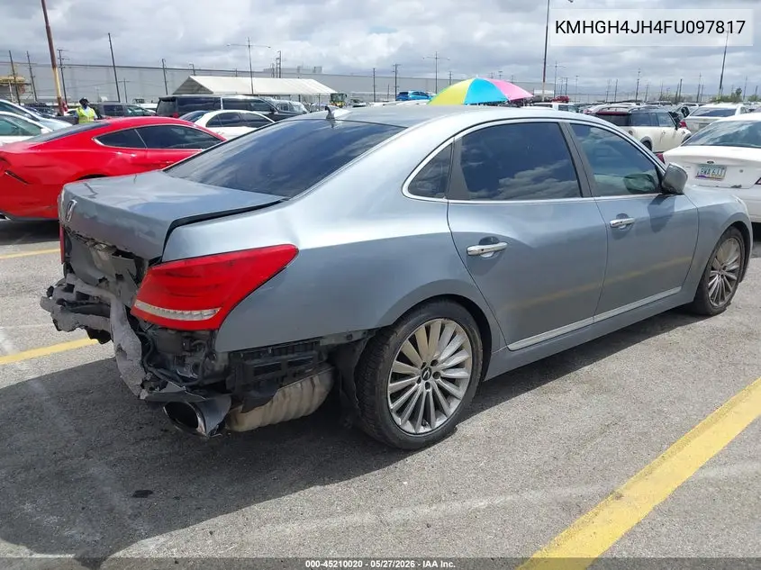 2015 Hyundai Equus Ultimate VIN: KMHGH4JH4FU097817 Lot: 45210020