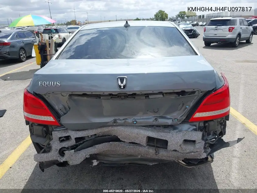 2015 Hyundai Equus Ultimate VIN: KMHGH4JH4FU097817 Lot: 45210020