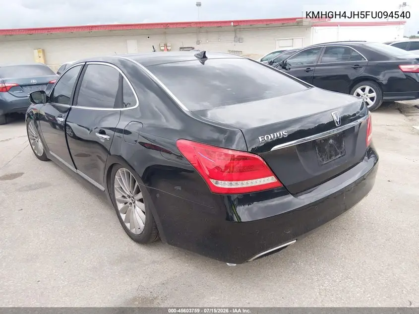 2015 Hyundai Equus Signature VIN: KMHGH4JH5FU094540 Lot: 45603759