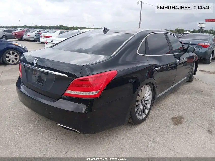 2015 Hyundai Equus Signature VIN: KMHGH4JH5FU094540 Lot: 45603759
