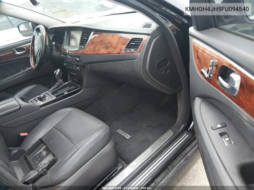 2015 Hyundai Equus Signature VIN: KMHGH4JH5FU094540 Lot: 45603759