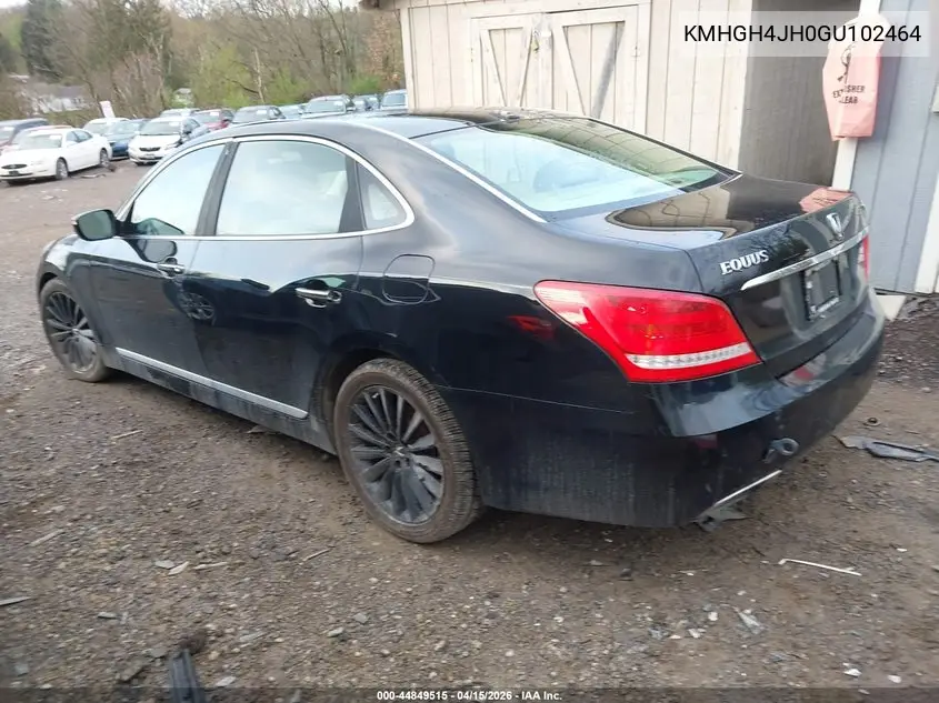2016 Hyundai Equus Signature VIN: KMHGH4JH0GU102464 Lot: 44849515