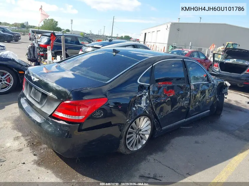 2016 Hyundai Equus Ultimate VIN: KMHGH4JH6GU101786 Lot: 44970798