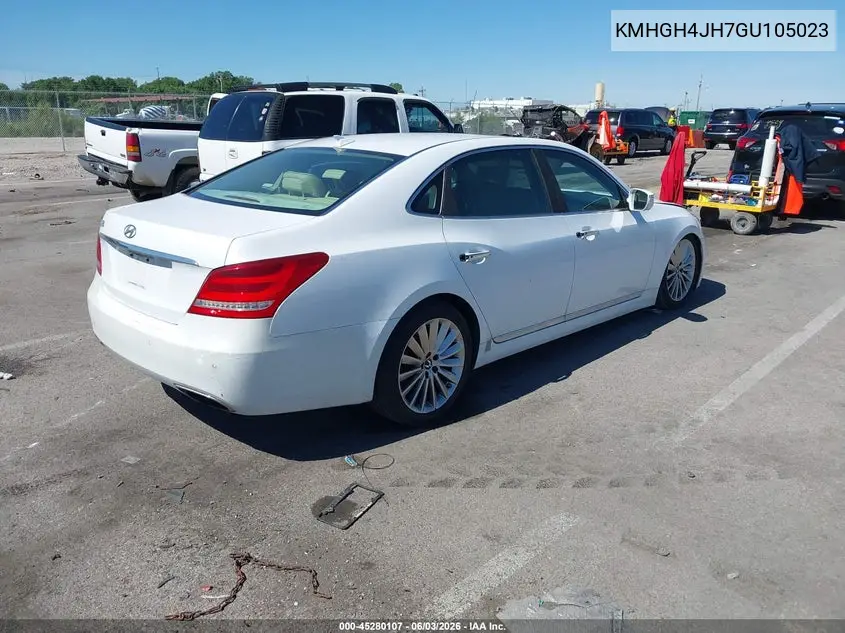 2016 Hyundai Equus Ultimate VIN: KMHGH4JH7GU105023 Lot: 45280107