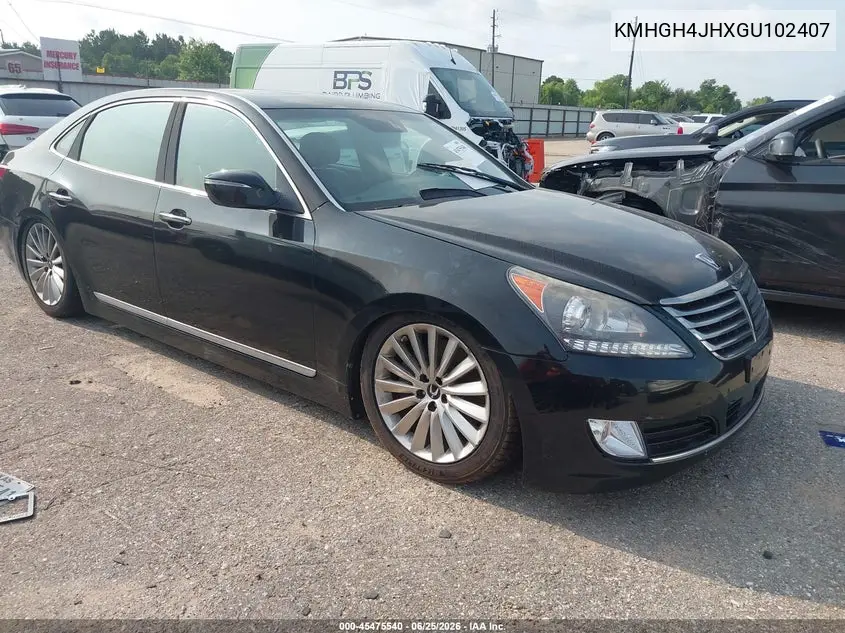 2016 Hyundai Equus Signature VIN: KMHGH4JHXGU102407 Lot: 45475540