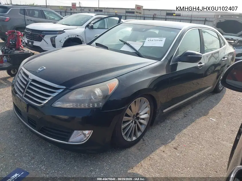 2016 Hyundai Equus Signature VIN: KMHGH4JHXGU102407 Lot: 45475540