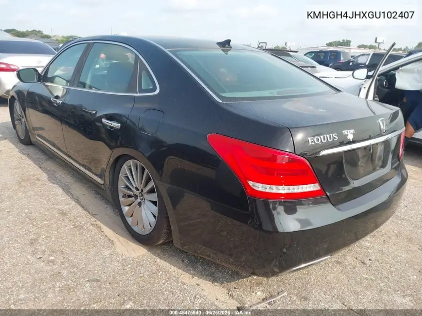 2016 Hyundai Equus Signature VIN: KMHGH4JHXGU102407 Lot: 45475540