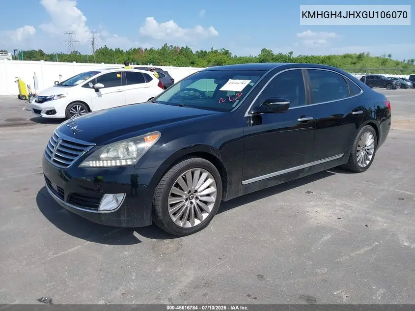 2016 Hyundai Equus Signature VIN: KMHGH4JHXGU106070 Lot: 45616784