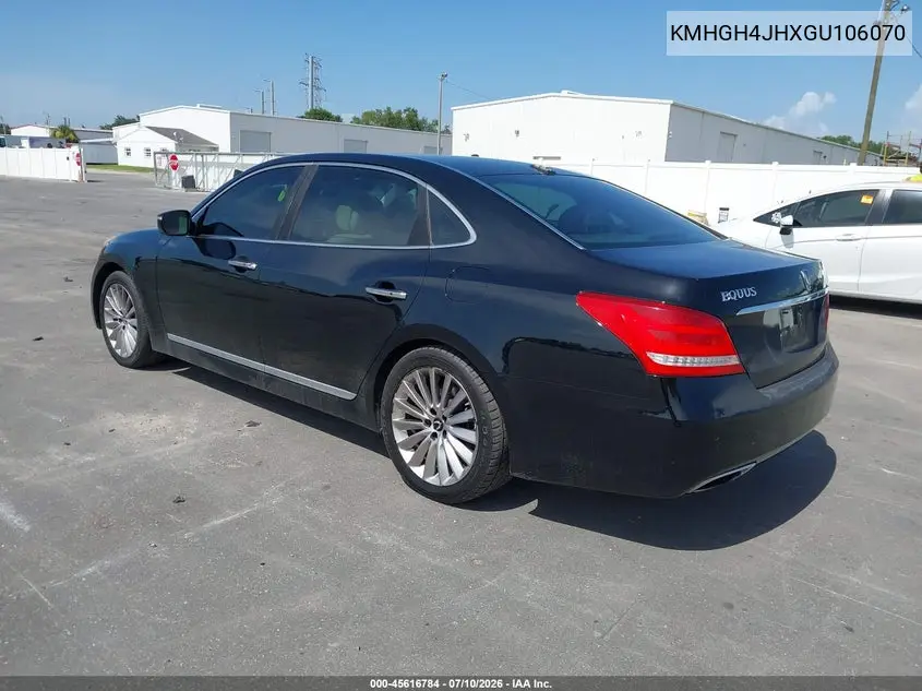 2016 Hyundai Equus Signature VIN: KMHGH4JHXGU106070 Lot: 45616784