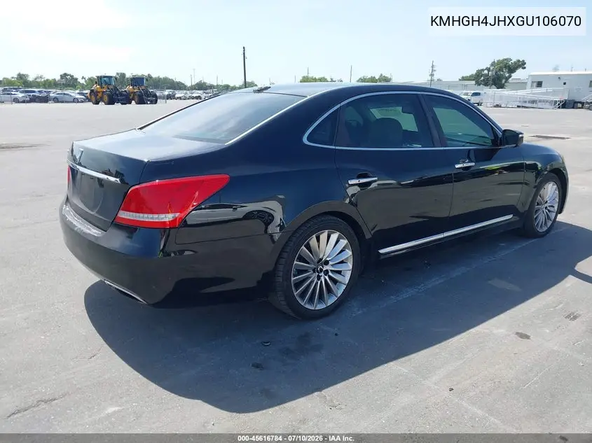2016 Hyundai Equus Signature VIN: KMHGH4JHXGU106070 Lot: 45616784