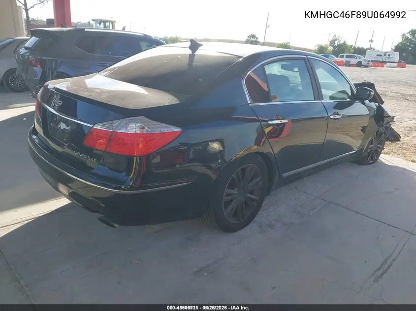 KMHGC46F89U064992 2009 Hyundai Genesis 4.6
