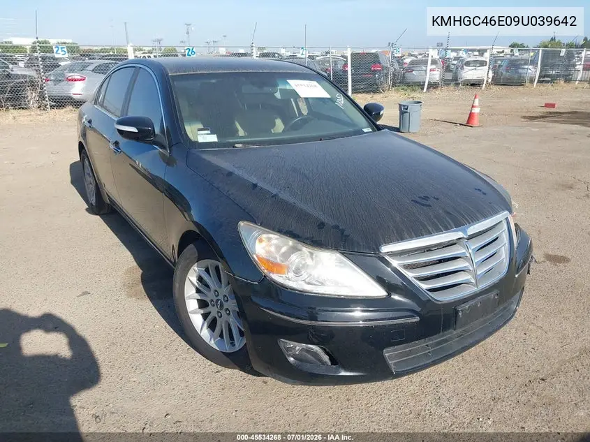 2009 Hyundai Genesis 3.8 VIN: KMHGC46E09U039642 Lot: 45534268