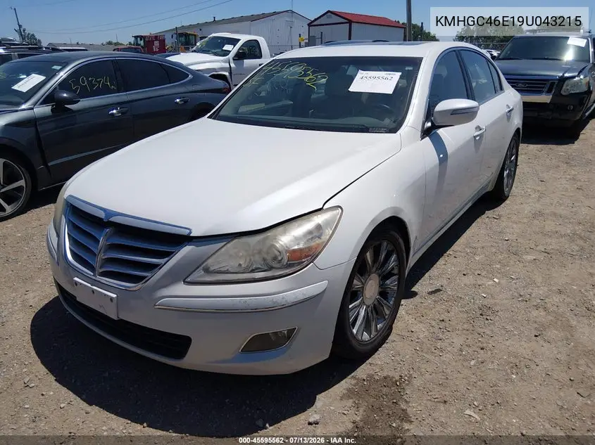 2009 Hyundai Genesis 3.8 VIN: KMHGC46E19U043215 Lot: 45595562