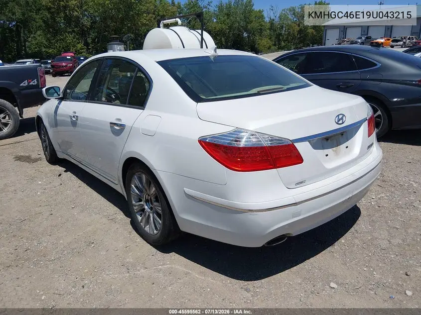 2009 Hyundai Genesis 3.8 VIN: KMHGC46E19U043215 Lot: 45595562