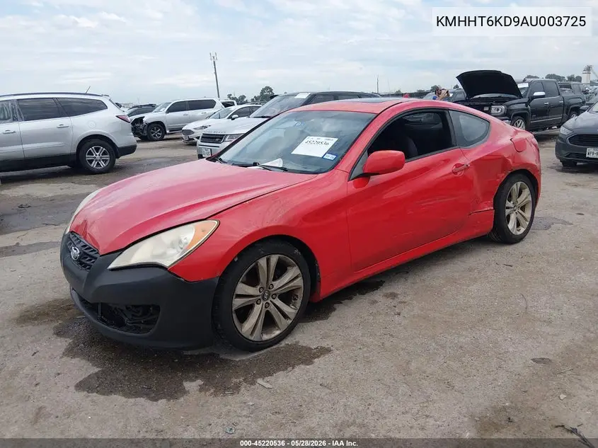 2010 Hyundai Genesis 2.0T Premium VIN: KMHHT6KD9AU003725 Lot: 45220536
