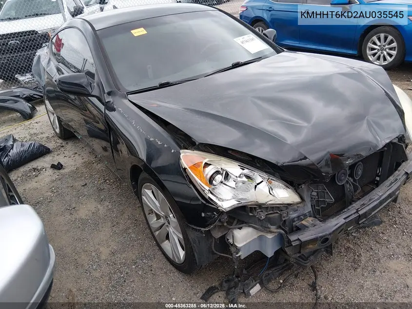 2010 Hyundai Genesis 2.0T VIN: KMHHT6KD2AU035545 Lot: 45363285