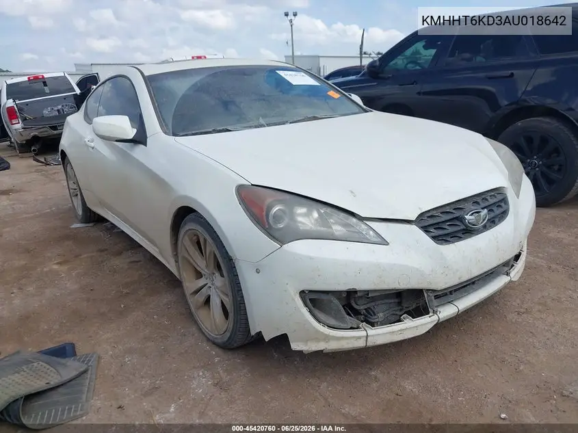 2010 Hyundai Genesis 2.0T Premium VIN: KMHHT6KD3AU018642 Lot: 45420760