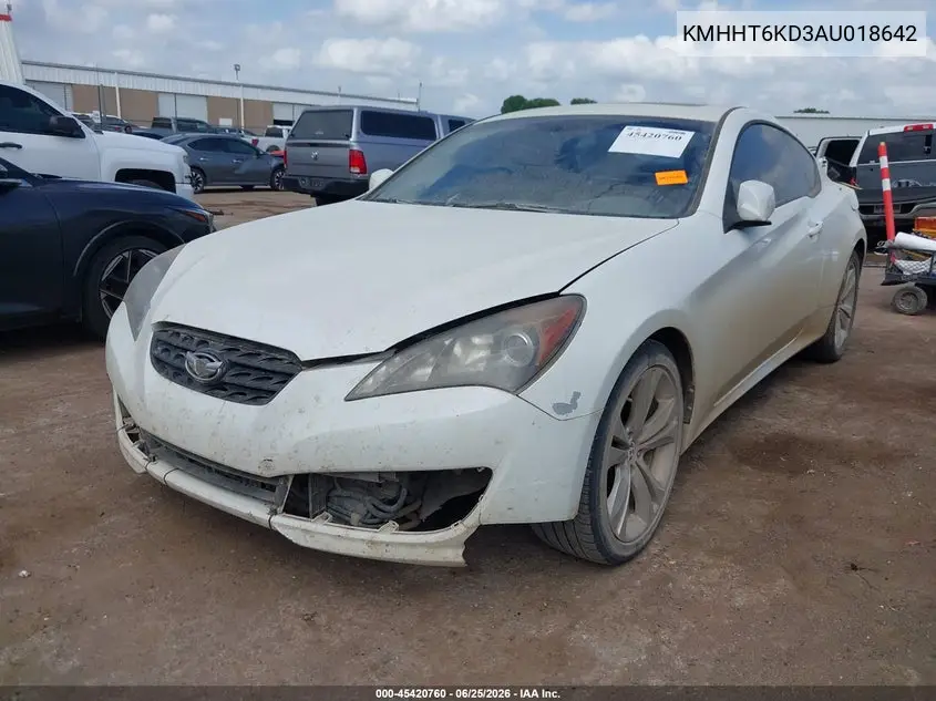 2010 Hyundai Genesis 2.0T Premium VIN: KMHHT6KD3AU018642 Lot: 45420760