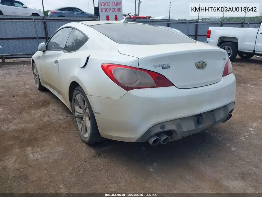2010 Hyundai Genesis 2.0T Premium VIN: KMHHT6KD3AU018642 Lot: 45420760