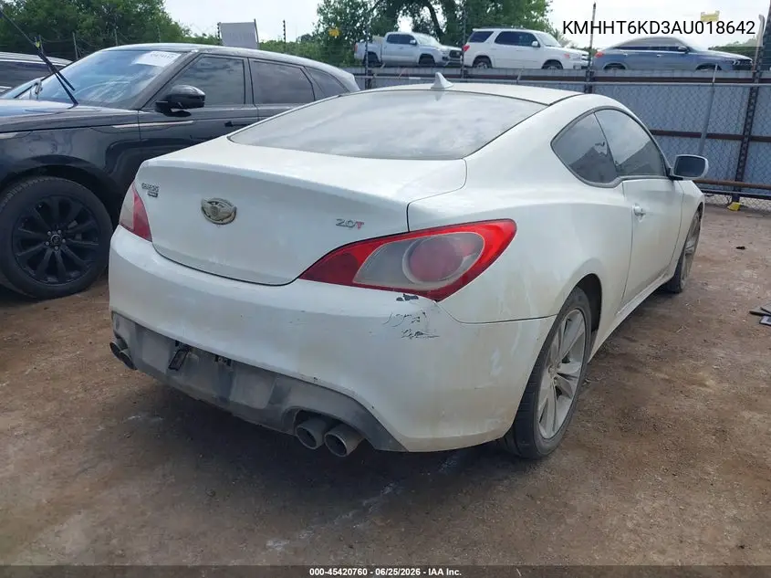 2010 Hyundai Genesis 2.0T Premium VIN: KMHHT6KD3AU018642 Lot: 45420760