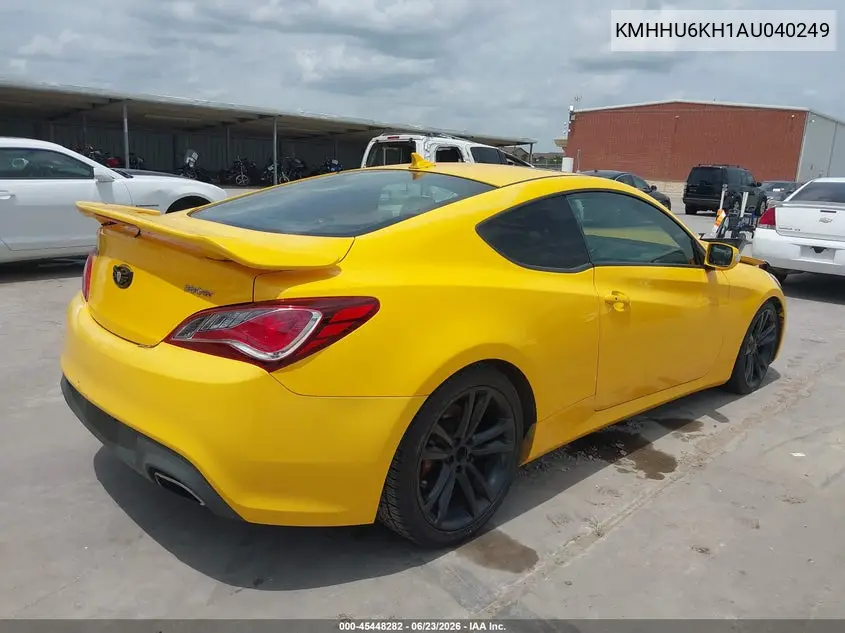 2010 Hyundai Genesis 3.8 Track VIN: KMHHU6KH1AU040249 Lot: 45448282